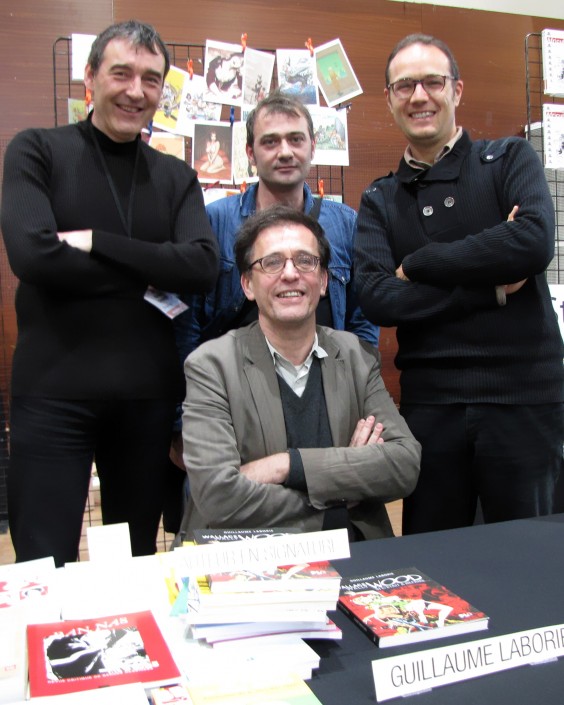 L'éditeur Philippe Morin sur le stand de Stripologie.com