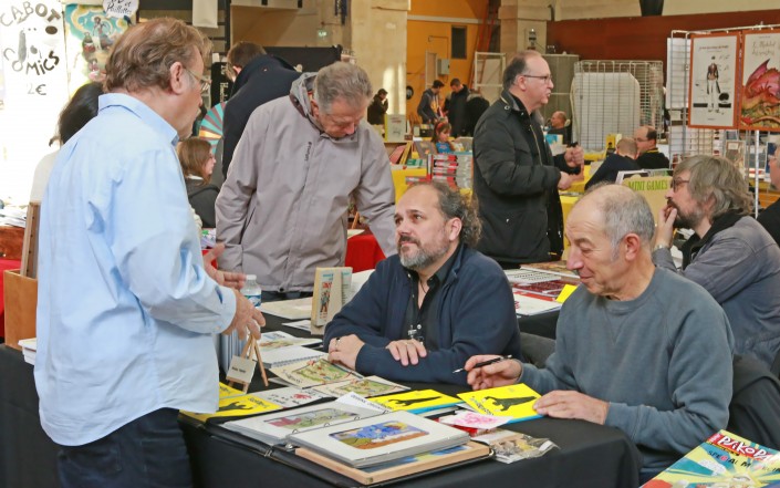 Nicolas Tabary sur le stand Siranouche sur le SoBD 2015