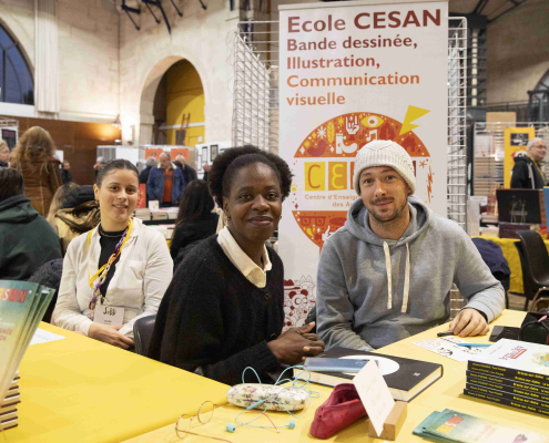 Stand de l'école Cesan au SoBD 2023