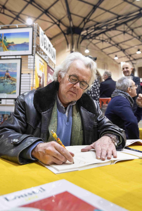 L'invité d'honneur 2023, Jacques de Loustal au stand de la Galerie Collin