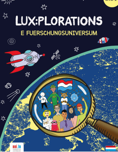 Couverture de la BD LUX:PLORATIONS-vol2, 2022, Université du Luxembourg