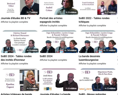 Vue de la chaîne Youtube du SoBD